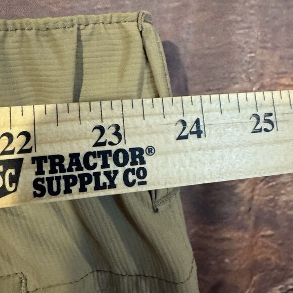 Wrangler Men's Outdoor Performance Side Elastic Utility Shorts Sz 48 Khaki UPF - Picture 3 of 6